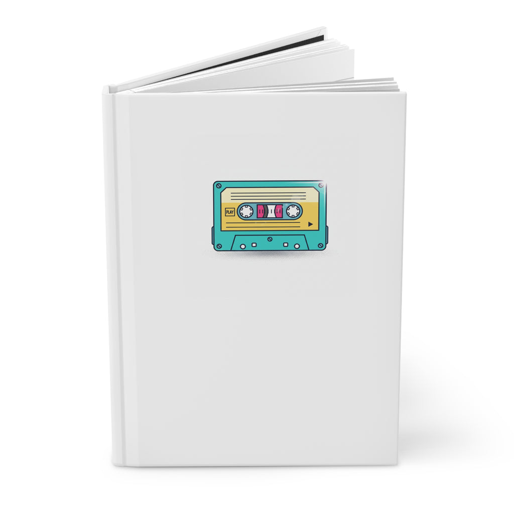 Vintage Cassette Hardcover Journal