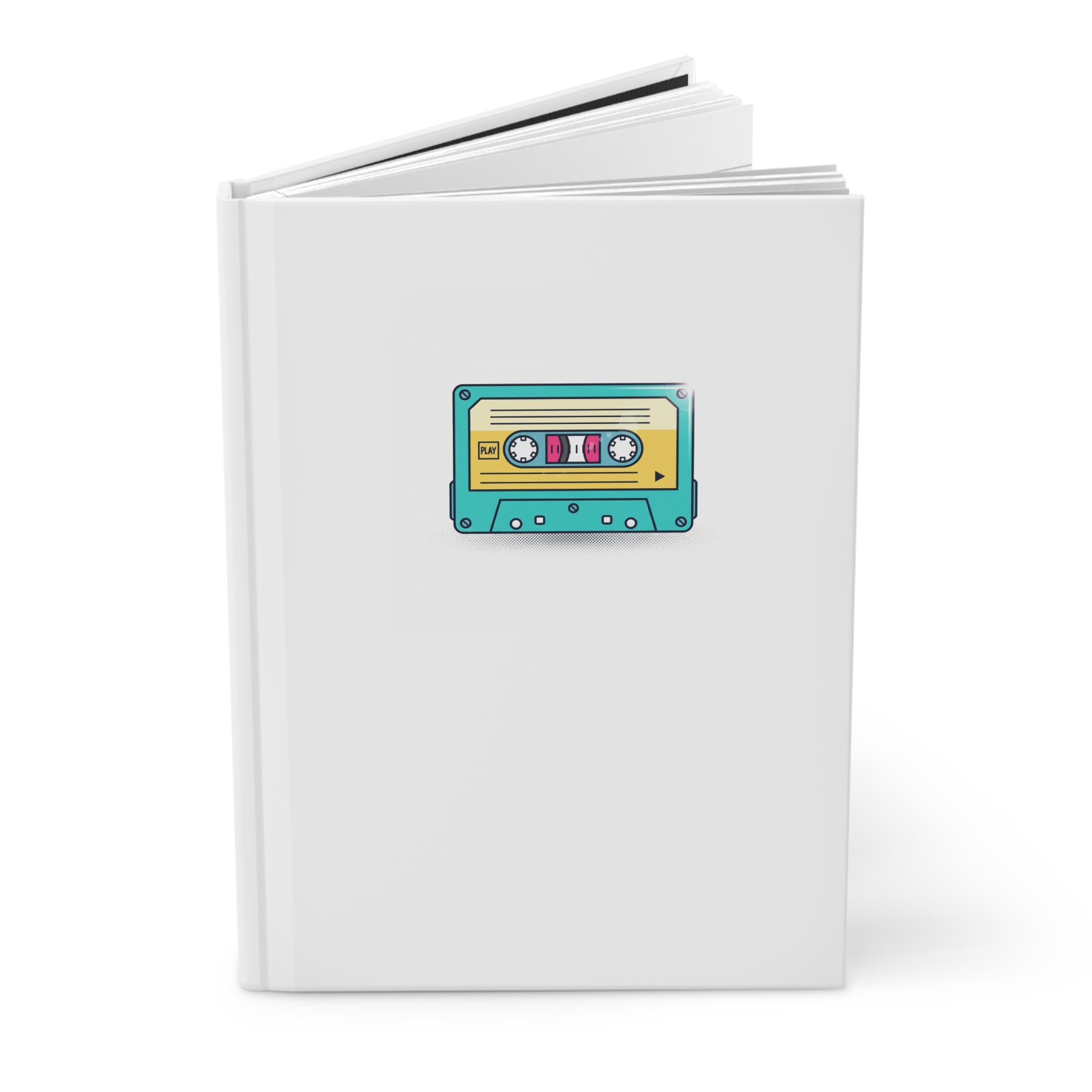 Vintage Cassette Hardcover Journal
