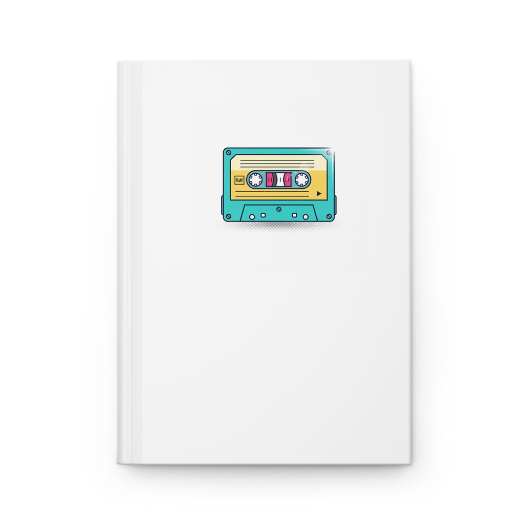 Vintage Cassette Hardcover Journal