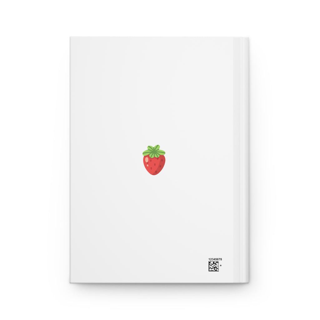 Strawberry Hardcover Journal — Matte Finish Notebook for Notes, Journaling & Gifts