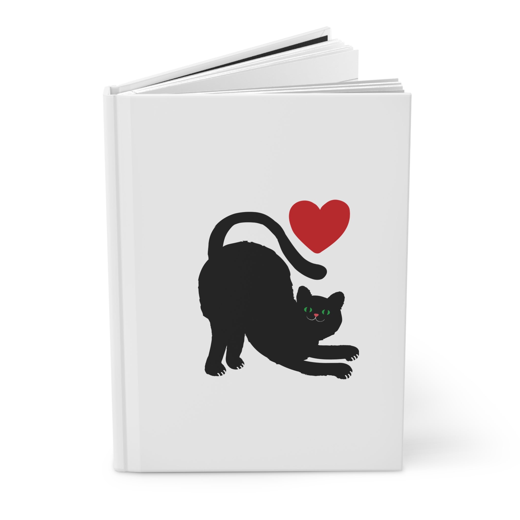Cat Yoga Hardcover Journal — Cat Yoga Loving Matte Notebook