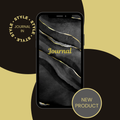 Black Golden Digital Journal – Elegant Printable & iPad Planner PDF | Minimalist Notebook for Notes, Planning & Creativity