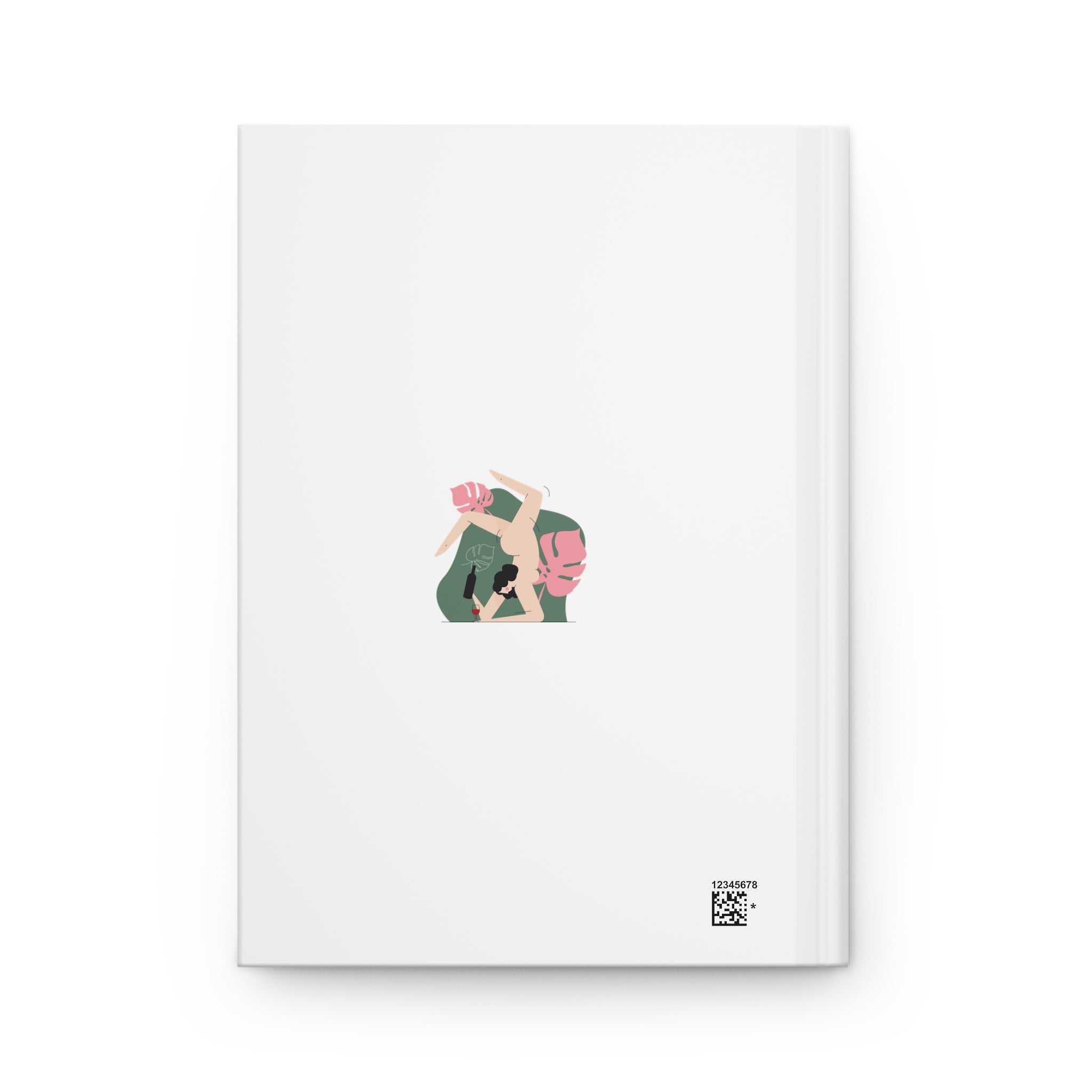 Naked Wine Yoga Hardcover Journal — Matte Finish