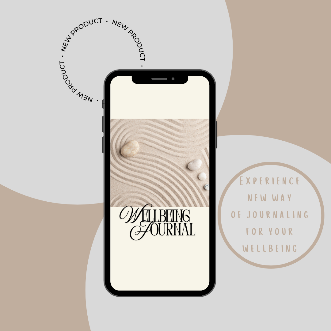 Wellbeing Journal – Digital Mindfulness Planner & Self-Care Tracker PDF | Mental Wellness, Reflection & Habit Guide